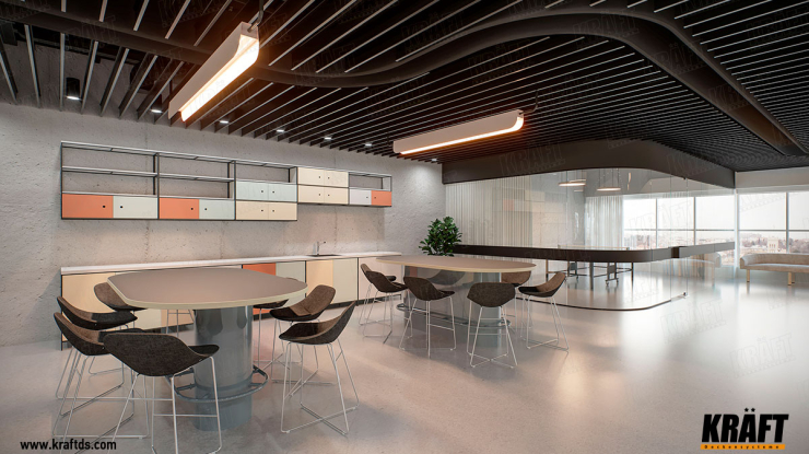 Згладжуємо кути: як домогтися плавних форм екранної підвісної стелі (+ 10 фото)