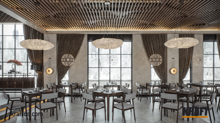 Suspended ceiling design that sets the tone for the entire room (+9 photos)