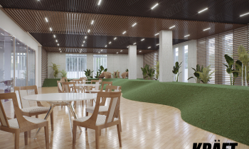 Комбинированный потолок – рейка, кассетный грильято, KRAFT Led