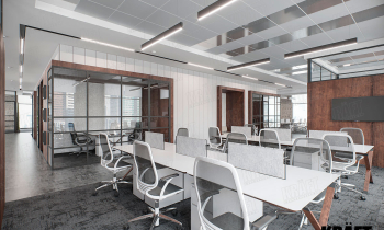 Ofis tasarımında KRAFT Metal Panelli ve KRAFT Fortis T-Profilli asma tavan