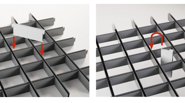 Video instructions for installing a triangle open cell ceiling