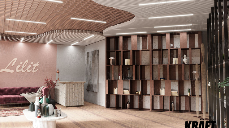 Suspended Ceiling in an Art Boutique: A Unique Fusion of Art and Design