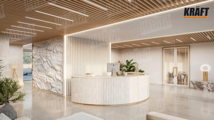 A hotel that begins with the ceiling