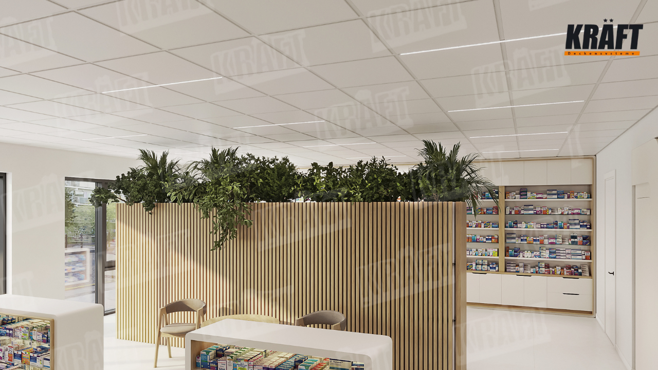 Світильники KRAFT Led, інтегровані в підвісні стелі