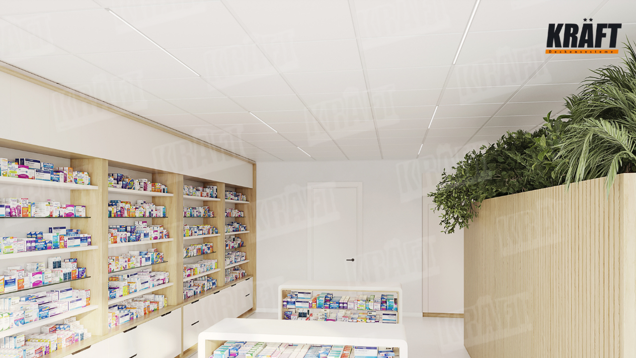 Світильники KRAFT Led, інтегровані в підвісні стелі