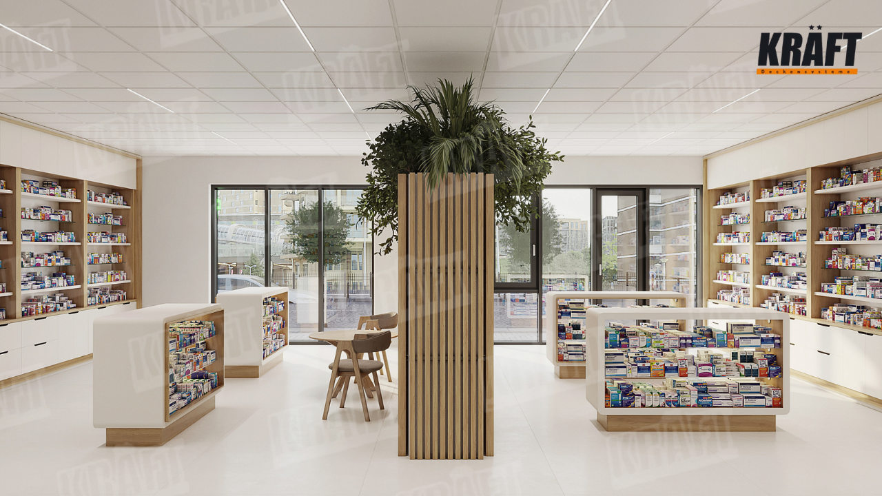 Світильники KRAFT Led, інтегровані в підвісні стелі