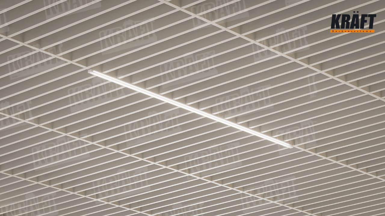Світильники KRAFT Led, інтегровані в підвісні стелі