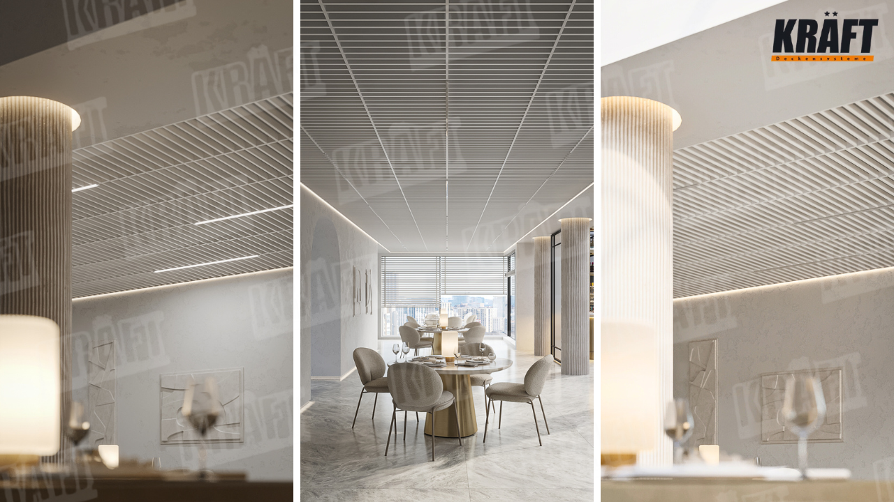 Світильники KRAFT Led, інтегровані в підвісні стелі